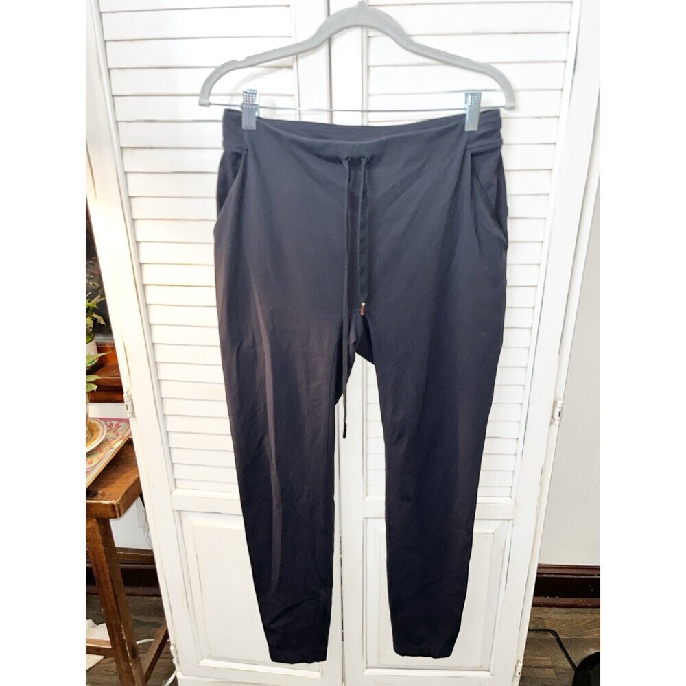 Lululemon Womens Ready To Rulu High Rise Cropped Jogger Pants Black size 8